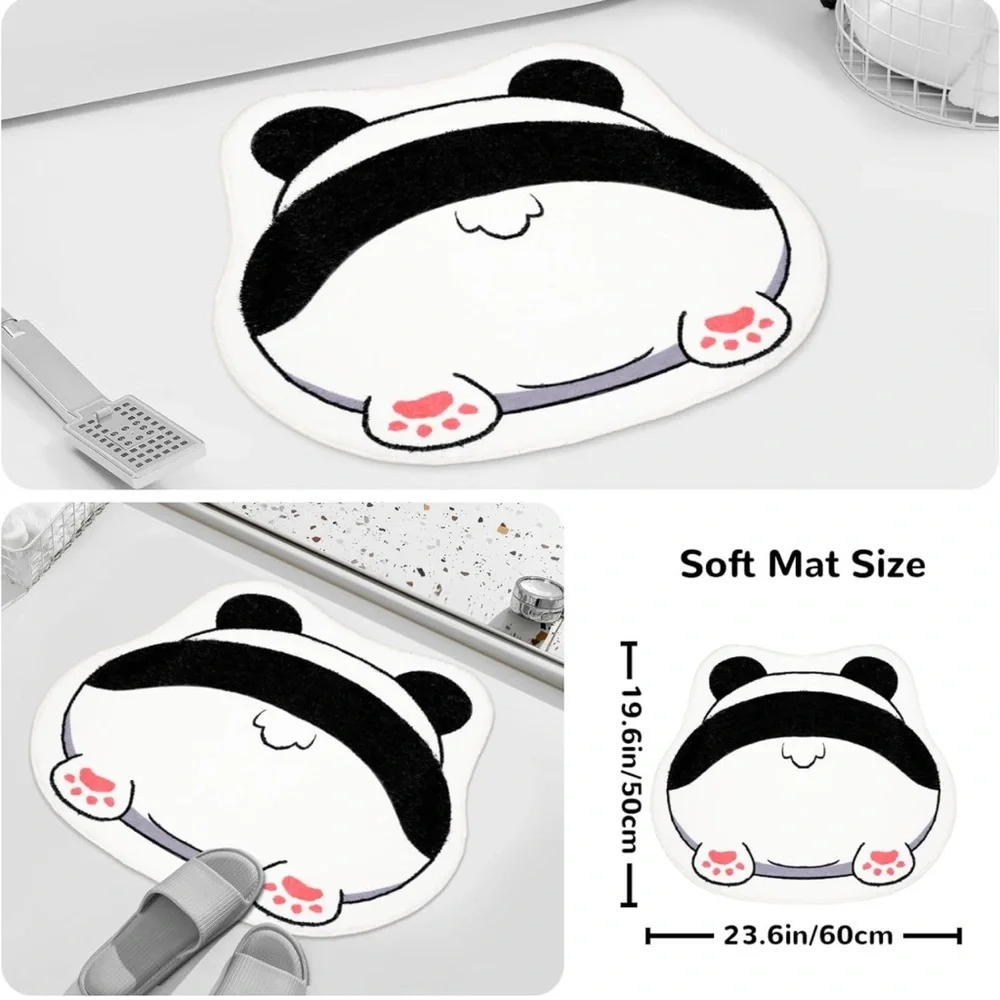Cute panda 🐼 bath 🛀🏻 mat shower 🚿 mat
